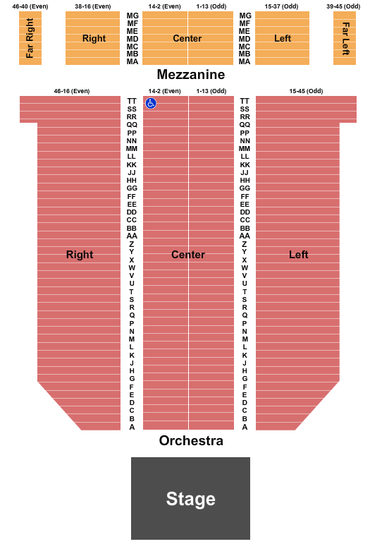 Arlington Theatre Jack Johnson Seating Chart